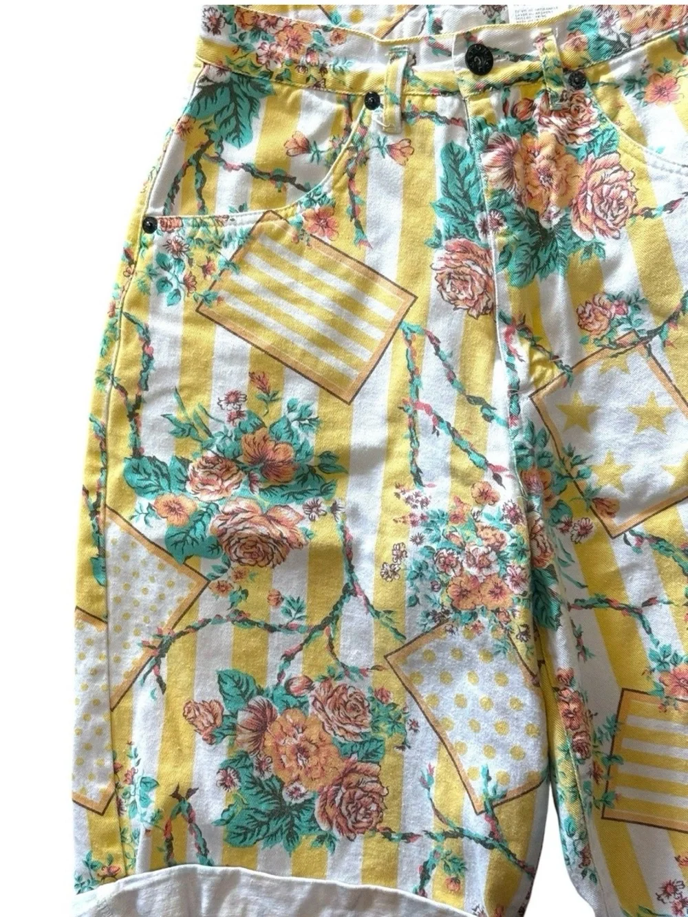 vintage Naf Naf denim Bermuda shorts Women’s Size 36 Cottagecore Mom Shorts